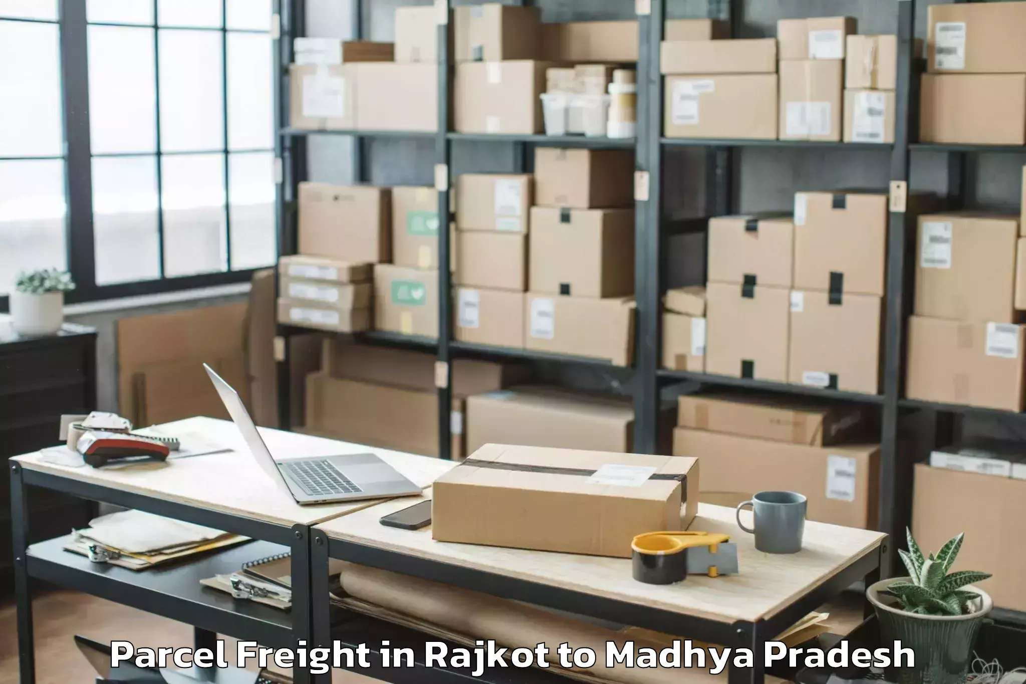 Reliable Rajkot to Mahaarajpur Parcel Freight